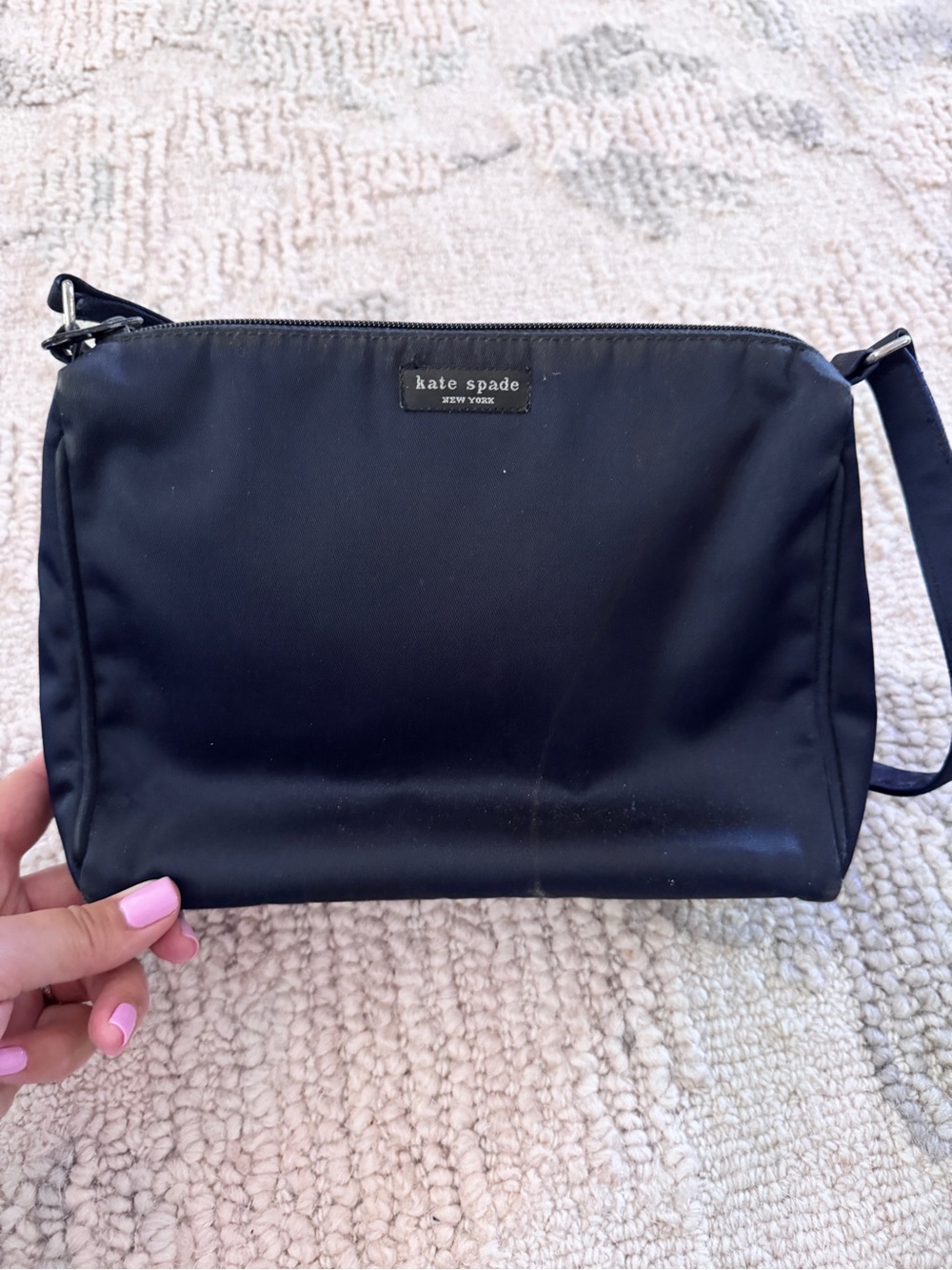 Vintage Kate spade navy blue shoulder bag